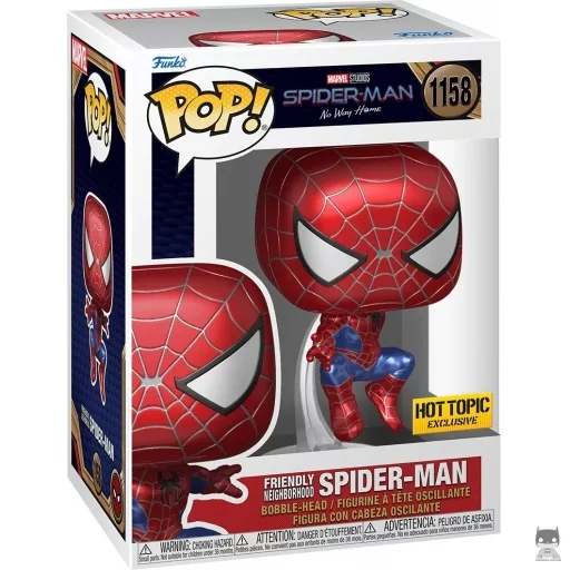 Figurine Funko POP Spider-Man Un ami qui vous veut du bien (Tobey Maguire) (Metallic) (Metallic)