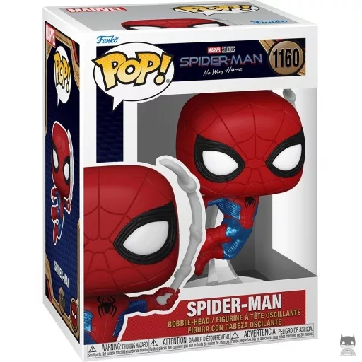 Figurine Funko POP Spider-Man Costume de Fin (Bobble head)