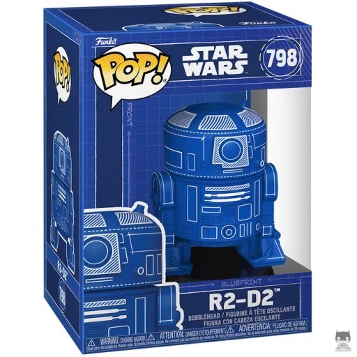 Figurine Funko POP R2-D2 (Blueprint Deco) (Bobble head)