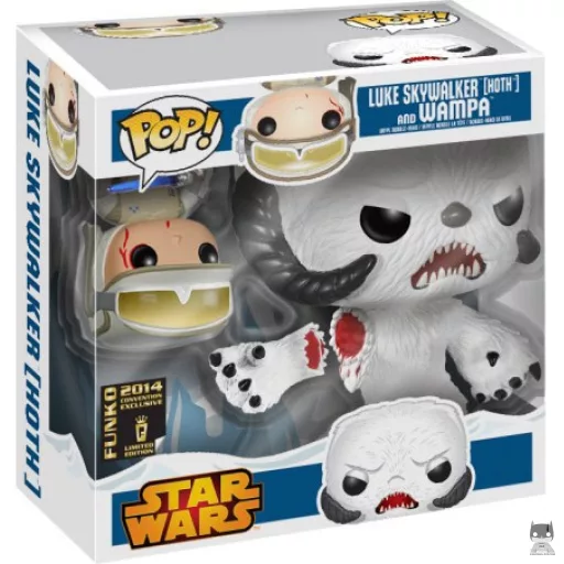 Figurine Funko POP Luke Skywalker sur Hoth & Wampa (Star Wars : Episode I, La Menace Fantôme)