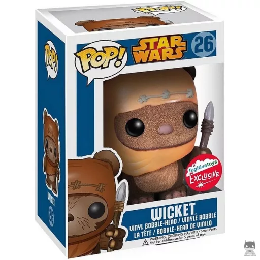 Figurine Funko POP Wicket (Flocked) (Star Wars : Episode I, La Menace Fantôme)