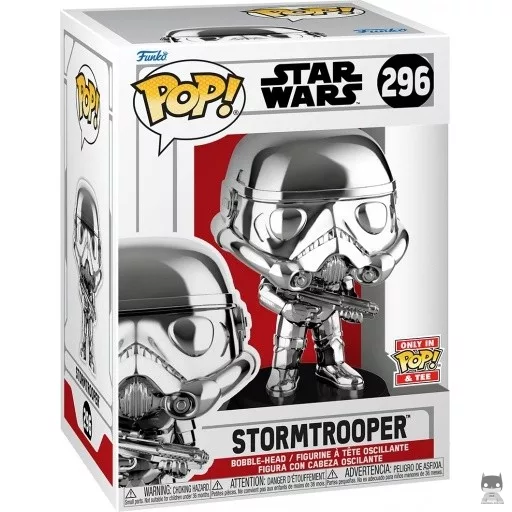 Figurine Funko POP Stormtrooper (Silver Chrome) (Star Wars : Episode I, La Menace Fantôme)