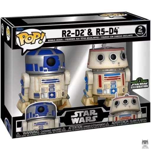 Figurine Funko POP R2D2 & R5D4 (Star Wars : Episode IV, Un nouvel espoir)