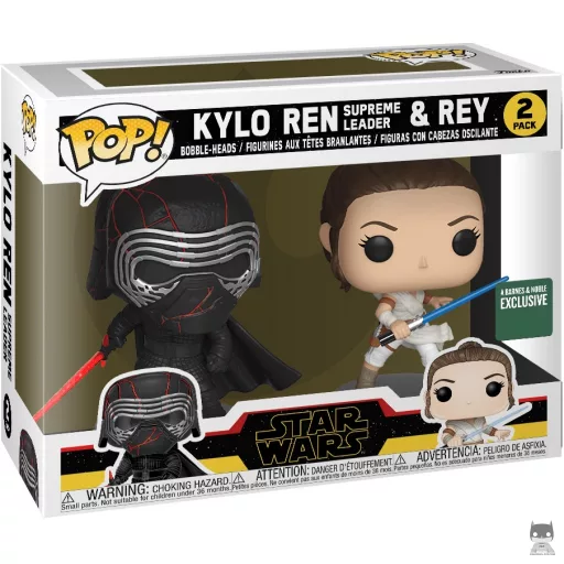 Figurine Funko POP Kylo Ren Suprême Leader & Rey (Exclusive)