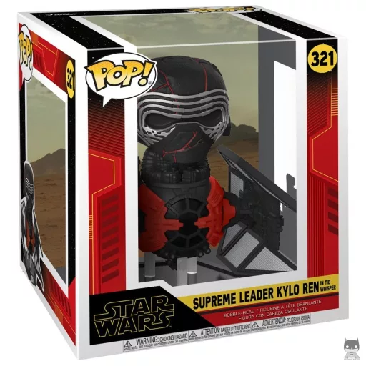 Figurine Funko POP Supreme Leader Kylo Ren sur TieE Whisper (Star Wars Episode IX, L'Ascension de Skywalker)