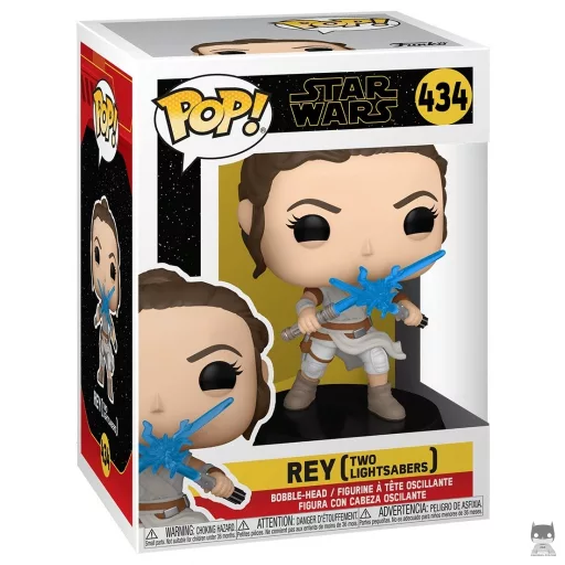 Figurine Funko POP Rey avec Deux Sabres Laser (Rey)