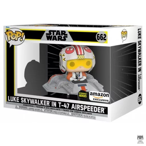 Figurine Funko POP Hyperspace Heroes : Luke Skywalker dans le T-47 Airspeeder (Star Wars : Episode V, L'Empire contre-attaque)