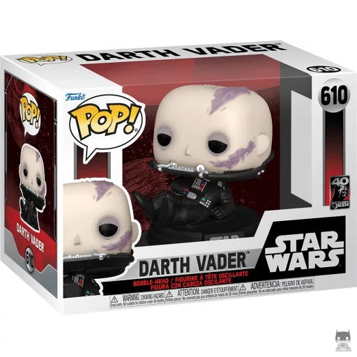 Figurine Funko POP Dark Vador sans masque (Bobble head)