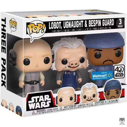 Figurine Funko POP Lobot, Ugnaught & Garde Bespin (Pop! Vinyl)
