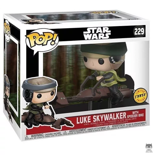 Figurine Funko POP Luke Skywalker avec Moto Speeder (Chase) (Chase)