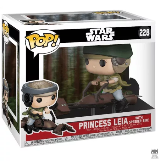 Figurine Funko POP Princess Leia avec Moto Speeder (Leia Organa (Princesse Leia))