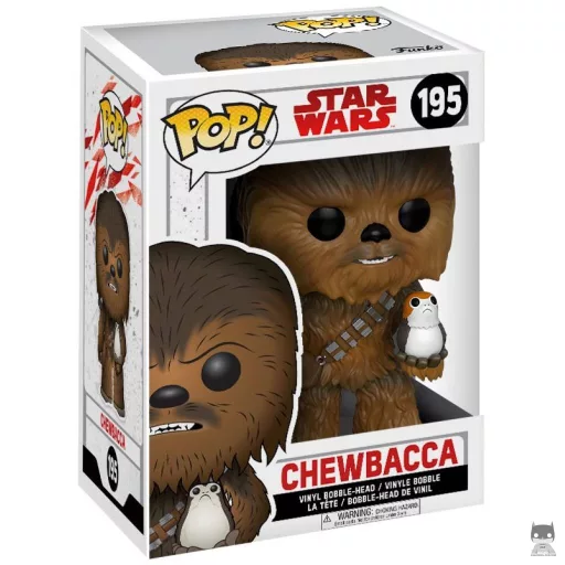 Figurine Funko POP Chewbacca avec Porgs (Chewbacca)