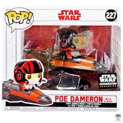 Figurine Funko POP Poe Dameron avec X-Wing (Bobble head)