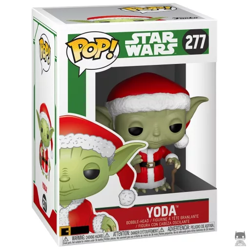 Figurine Funko POP Yoda en Père Noël (Bobble head)