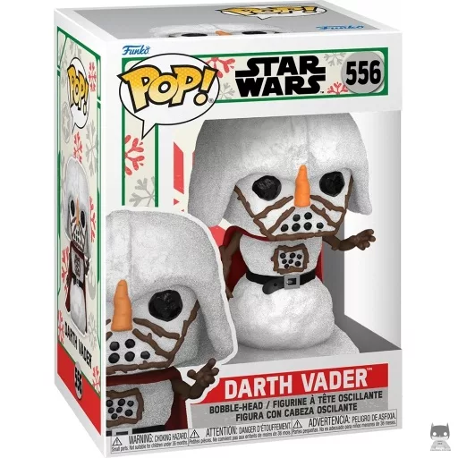 Figurine Funko POP Dark Vador Bonhomme de neige (Bobble head)