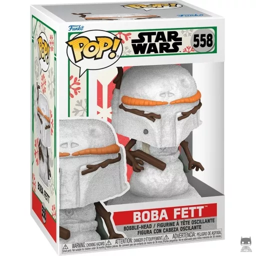 Figurine Funko POP Boba Fett Bonhomme de neige (Bobble head)