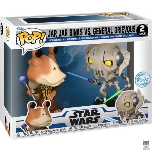 Figurine Funko POP Jar Jar Binks vs Général Grievous (Pop! Vinyl)