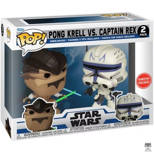 Figurine Funko POP Pong Krell vs Captain Rex (Exclusive)