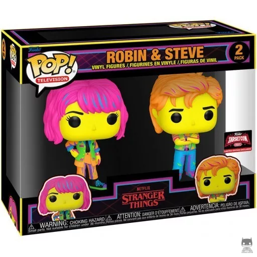 Figurine Funko POP Robin & Steve (Black Light) (Pop! Vinyl)