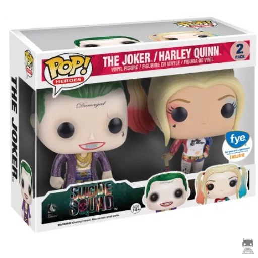 Figurine Funko POP The Joker & Harley Quinn (Metallic) (Pop! Vinyl)
