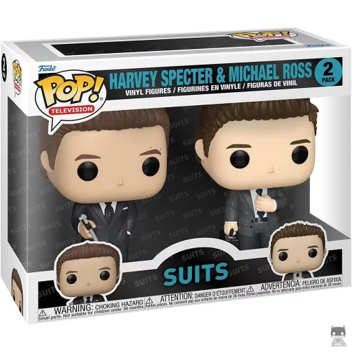 Figurine Funko POP Harvey Specter & Michael Ross (Multipack) (Suits : avocats sur mesure)