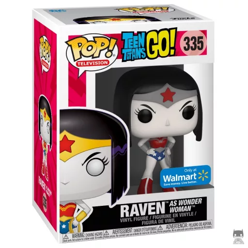 Figurine Funko POP Raven en Wonder Woman (Bleu, Blanc & Rouge) (Teen Titans Go!)