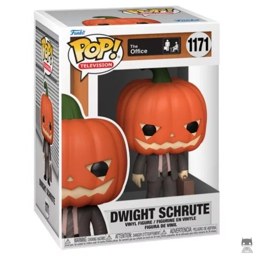 Figurine Funko POP Dwight avec tête de citrouille (Dwight Schrute)