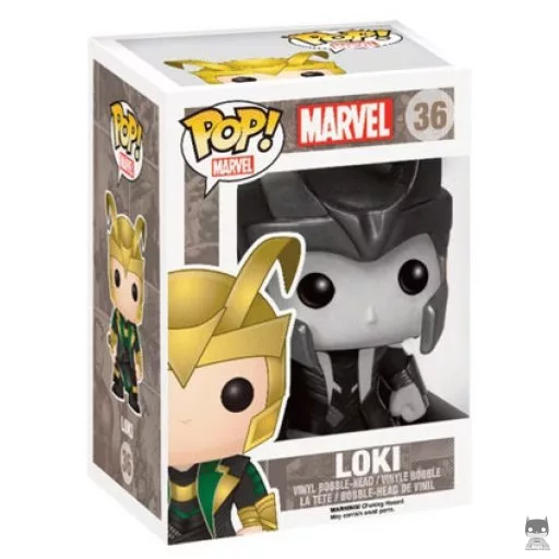 Figurine Funko POP Loki (Helmet) (Noir & Blanc) (Exclusive)