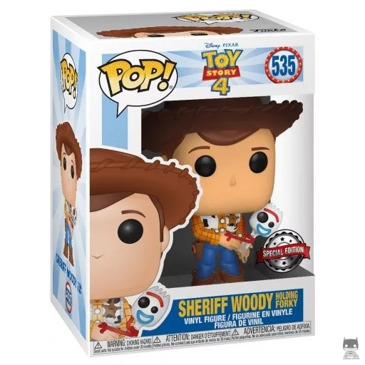 Figurine Funko POP Shérif Woody tenant Fourchette (Woody)