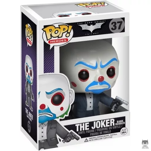Figurine Funko POP Joker en Braqueur de Banque (Trilogie The Dark Knight)