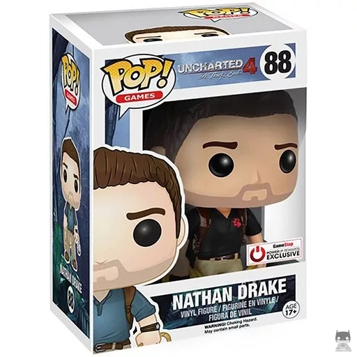 Figurine Funko POP Nathan Drake (Chemise Naughty Dog) (GameStop)