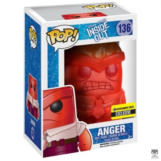 Figurine Funko POP Colère avec Flammes (Glitter) (Vice-Versa)