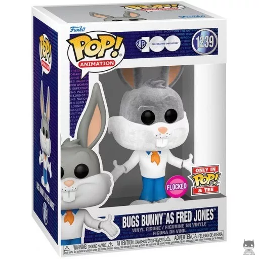 Figurine Funko POP Bugs Bunny en Fred Jones (Flocked) (Flocked)