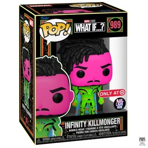 Figurine Funko POP Infinity Killmonger (Blacklight & Supersized) (What If...?)