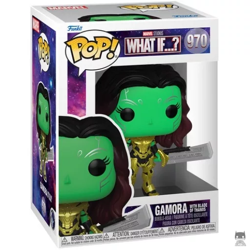 Figurine Funko POP Gamora avec Lame de Thanos (Bobble head)