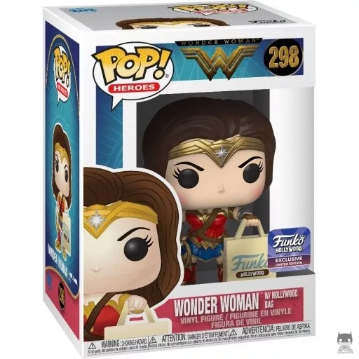 Figurine Funko POP Wonder Woman avec sac Hollywood (Wonder Woman)
