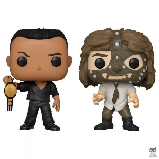 Figurine Funko POP The Rock vs. Mankind (Metallic) (Pop! Vinyl)