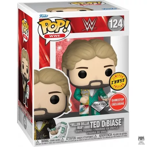 Figurine Funko POP Million Dollar Man Ted DiBiase (Chase & Diamond Glitter) (Funko Fair 2023)