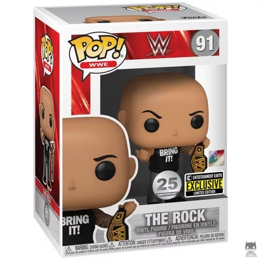Figurine Funko POP The Rock avec Ceinture (WWE)