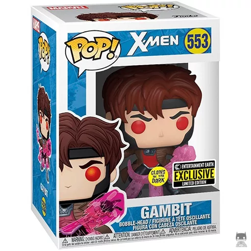 Figurine Funko POP Gambit avec des cartes (Translucent) (Glow in the Dark)