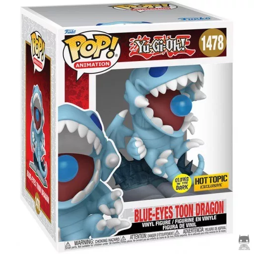 Figurine Funko POP Dragon Toon aux Yeux Bleus  (Glow in the Dark & Supersized) (Dragon Toon aux Yeux Bleus)
