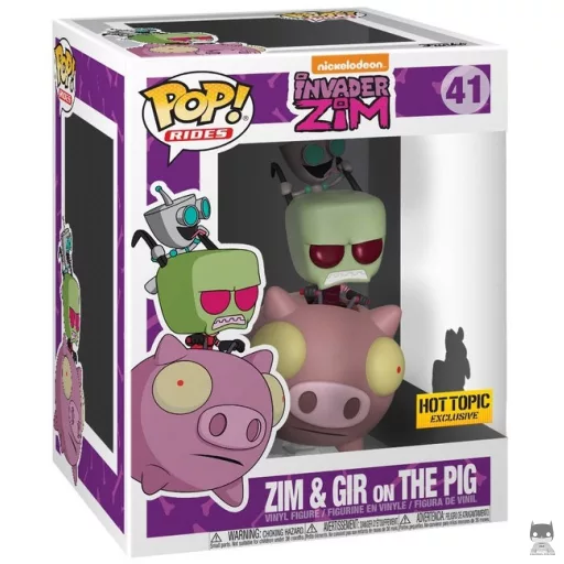 Figurine Funko POP Zim & GIR sur le Cochon (Zim l'envahisseur)