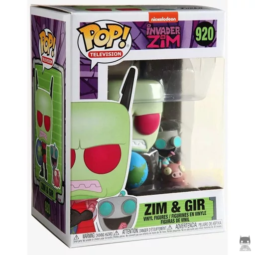 Figurine Funko POP Zim & Gir (Zim l'envahisseur)