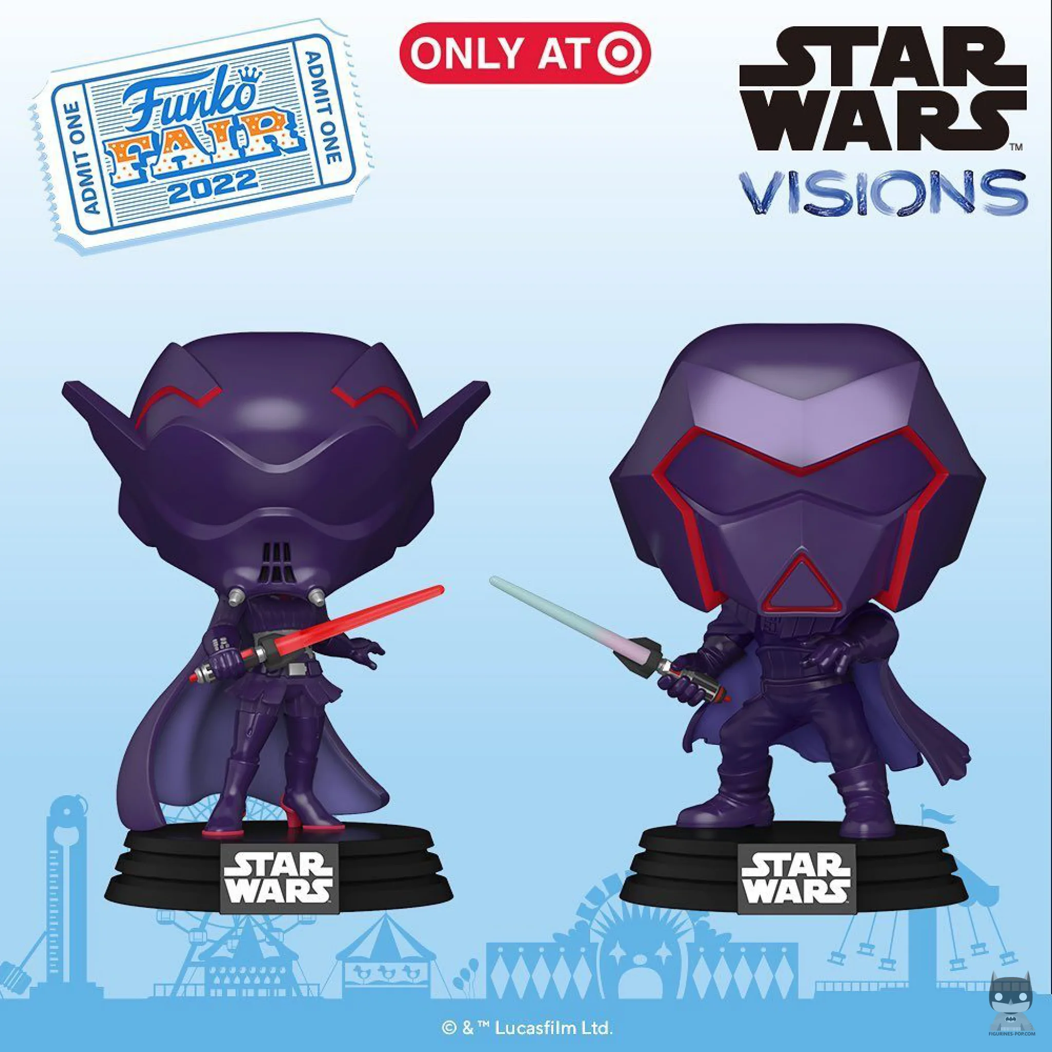 3 POP tirées de Star Wars Visions