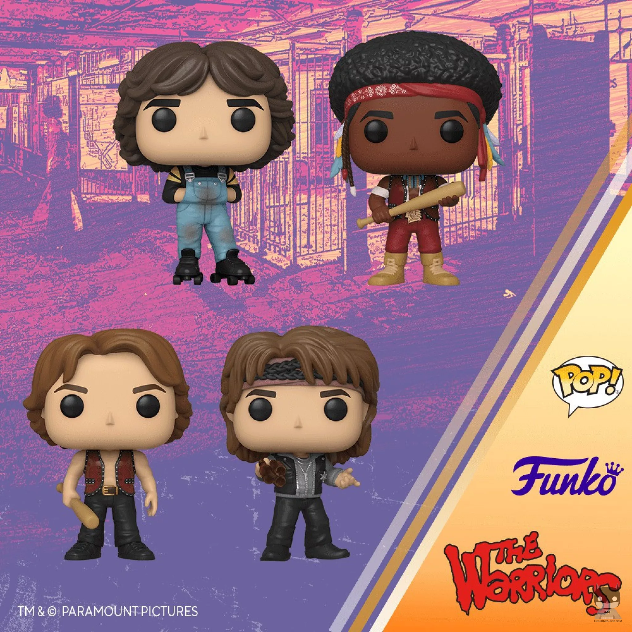 4 POPs des guerriers de la nuit (The Warriors)