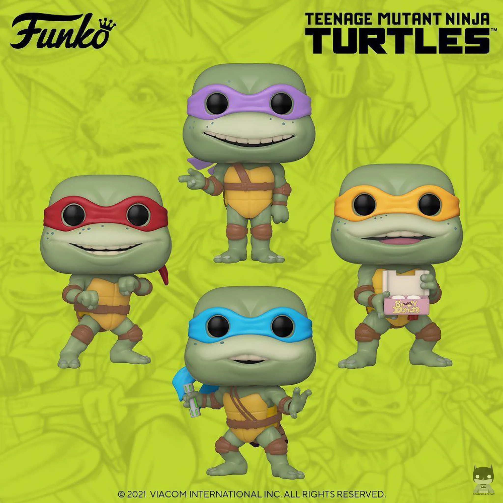 9 POP Tortues Ninja tirées du film Tortues Ninja 2 : Les héros sont de retour