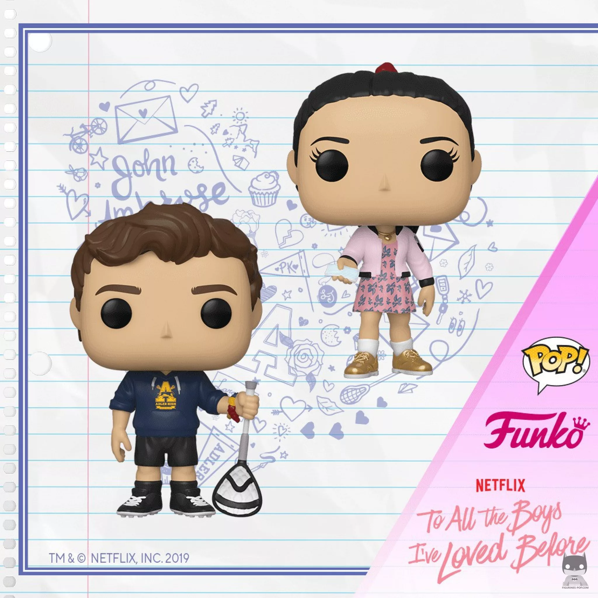 Des figurines du film A tous les garçons que j’ai aimés
