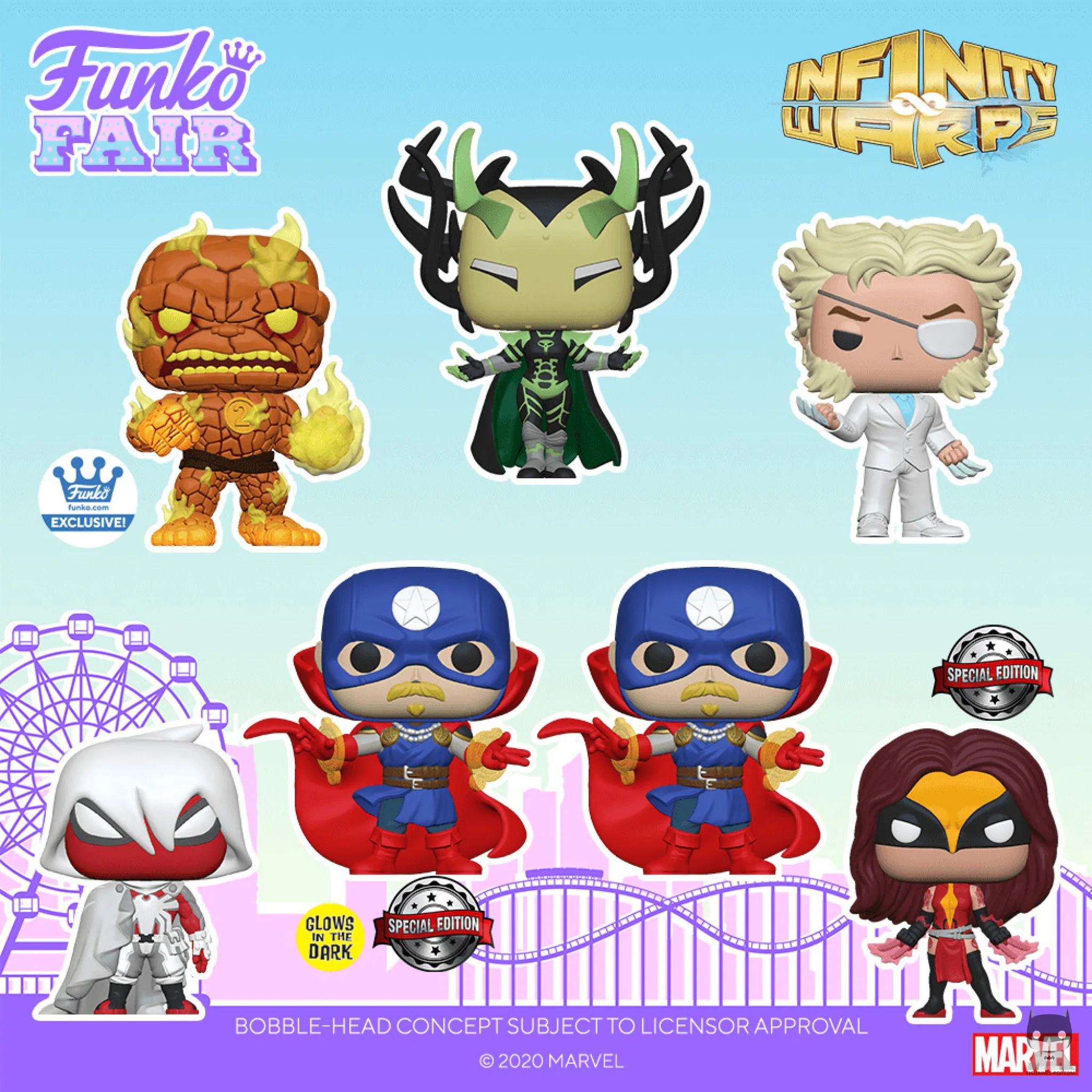 Des POP Marvel Infinity Warps