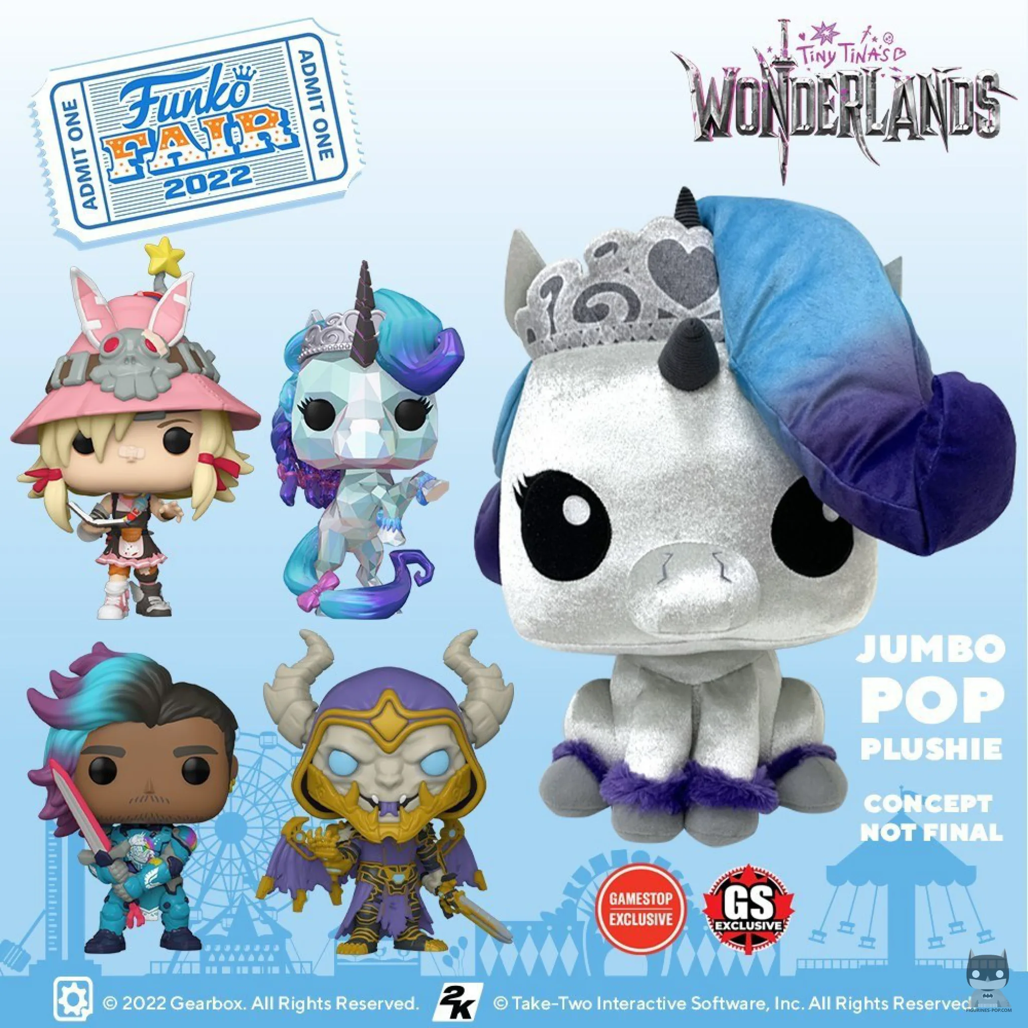 Funko dévoile les premières POP du jeu Tiny Tina’s Wonderlands