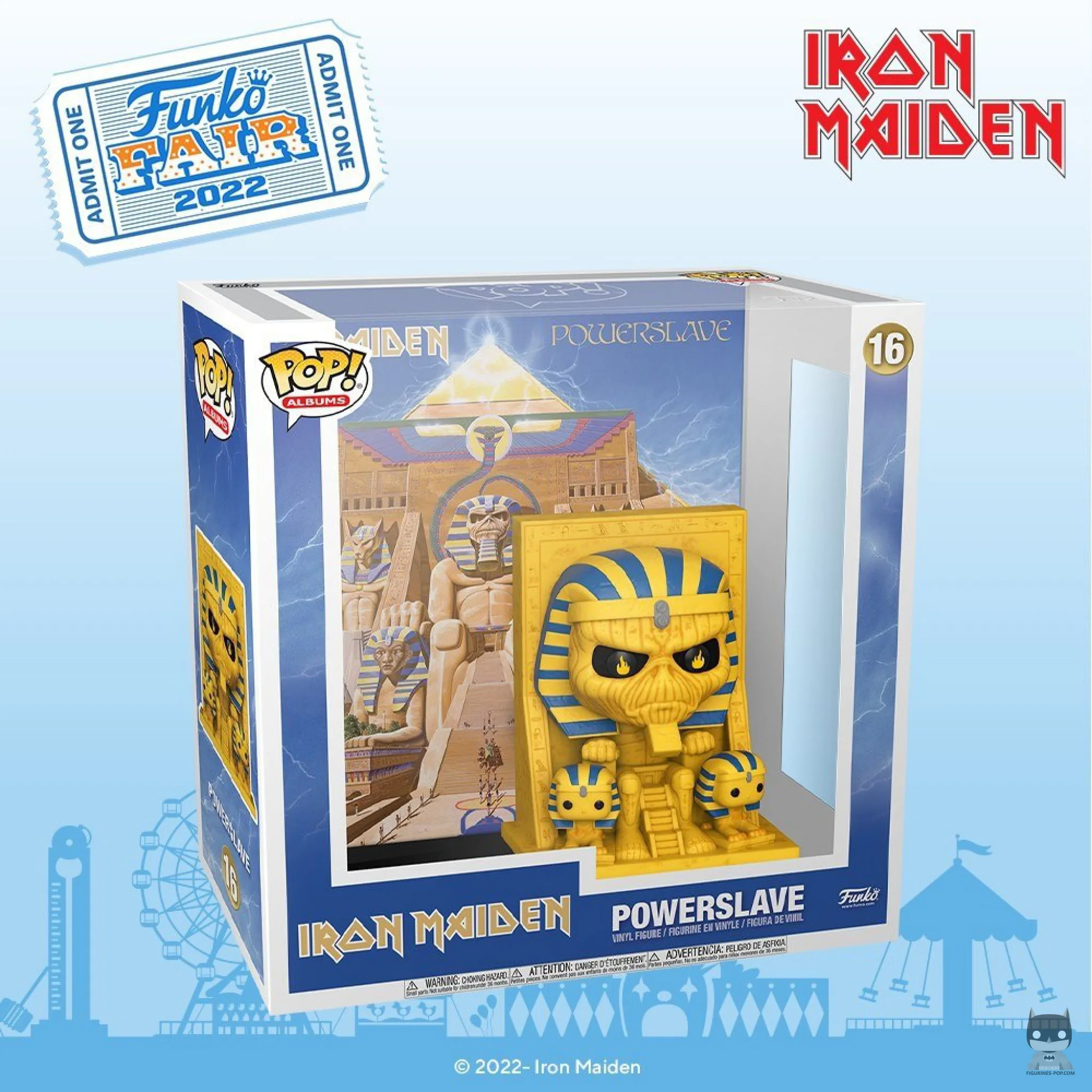 L’album Powerslave d’Iron Maiden disponible en POP